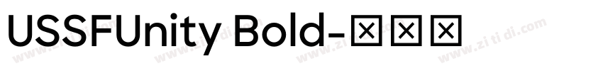 USSFUnity Bold字体转换